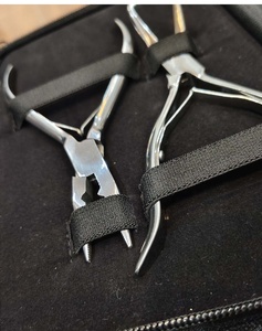 Wholesale Professional Stainless Steel 4-Piece Micro Plier Set Hair Extension & Beading Tool Kit for Micro <b>Beads</b> - Product Image 1