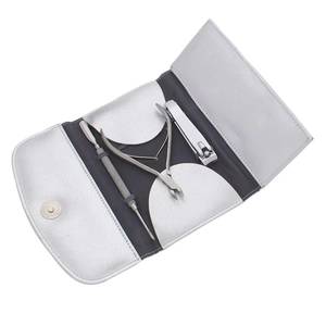 Stainless Steel High Professional Nail Kit Clipper Scissor <b>File</b> Durable Portable Manicure Set Adults Classic Style <b>Case</b> Single - Product Image 1
