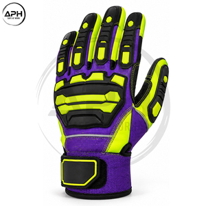 Wholesale Hand Wear Reflective Hi Visibility <b>Gloves</b> Flexible Grip Palm Custom Branding Manufacturer Industrial Work <b>Gloves</b> - Product Image 3