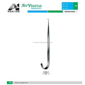 Retractor Quirúrgico Reutilizable de Acero Inoxidable Jacksonn de 13 cm con Acabado Mate |   Kit de sutura, instrumento médico - Product Image 5