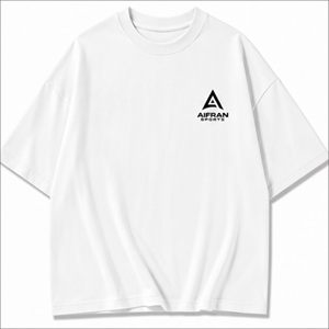 T-shirt noir surdimensionné pour homme, 100% coton, col rond, manches courtes, tricoté, tee-shirt uni, streetwear décontracté, écologique, logo personnalisé - Product Image 2