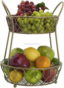 Modern Luxury Gold Metal Wire Fruit <b>Basket</b> Elegant Kitchen Storage Bowl Decorative Fruit Holder for Dining Table and Home Decor - Product Image 5