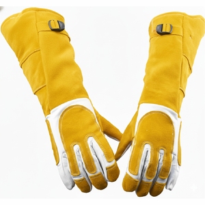 Guantes de Soldadura de Cuero Premium, Resistentes al Calor, para Trabajo Industrial y Uso Pesado - Product Image 5