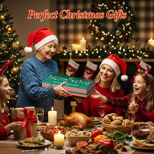 Set di 12 Luci Solari Natalizie a Forma di Grande Stella Scintillante, 180 LED Luminosi con 10 Modalità di Illuminazione, Decorazioni Natalizie da Esterno - Product Image 2