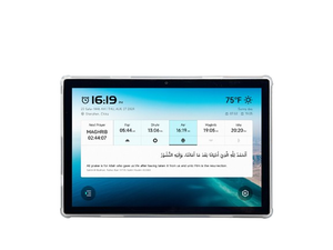 10 "Đồng hồ kỹ thuật số azan với wifi, màn hình cảm ứng năng động, thời gian cầu nguyện trên toàn thế giới, Máy nghe nhạc quran đầy đủ, nghệ thuật Hồi giáo - Product Image 2