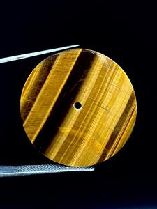 หน้าปัดนาฬิกา A K Gems ETH-63 ทำจากพลอยตาเสือธรรมชาติ ขนาด 31.50 มม. หนา 1.60 มม. ขัดเงาด้านเดียว ผลิตที่รัฐราชสถาน - Product Image 2