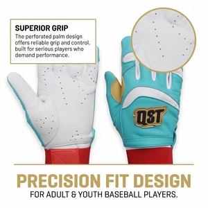 Youth Adult Baseball Batting Gloves Custom Logo Lightweight Flexible Baseball <b>Game</b> Gloves Baseball Training Gear Wholesale - Product Image 3