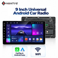 HANTUE Autoradio 9 pouces pour voiture, autoradio Android, autoradio stéréo, lecteur DVD de voiture, CarPlay sans fil universel, GPS, WiFi, DSP, Bluetooth