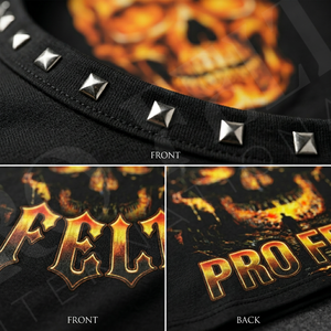 100% High Quality Customized Printed Sleeveless Tank Top Punk Streetwear Fitness Summer Casual Breathable Graphic T Shirts Men - Product Image 4