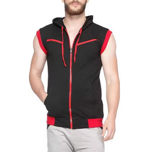 Camisetas sin mangas con capucha para hombre, para entrenamiento, culturismo, deportivas, estilo stringer, con corte muscular, sudaderas sin mangas para gimnasio - Product Image 3