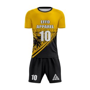 Conjuntos de Uniformes de Fútbol 100% Poliéster, Colores y Logotipo Personalizados, Secado Rápido, Transpirable, Cómodo, Nombre del Equipo Personalizado - Product Image 2