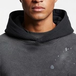 Nueva Sudadera con Capucha Extra Grande Personalizada para Hombre, Estampado Galaxia Negro, Corte Regular, Informal, para Otoño, Poliéster, Felpa Francesa, Transpirable - Product Image 5