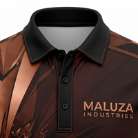 Kaos Polo Lengan Panjang Katun Premium Pria Kerah Kontras Musim Gugur Pakaian Kasual Golf Grosir Pabrik