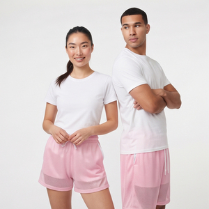 Shorts en maille transparente pour hommes, tissu léger et doux, 100% polyester, shorts en maille transparente pour femmes, shorts en maille transparente sur mesure - Product Image 3