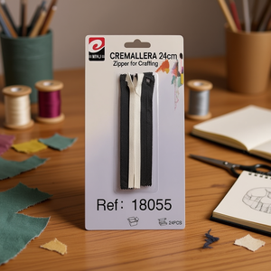 Fermeture éclair de 24 cm pour travaux manuels et divers projets artistiques - Product Image 2