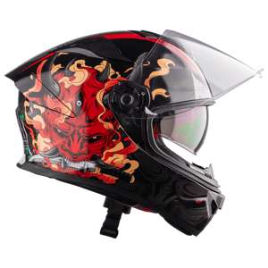 ROC CASQUE R11 Avancé ABS Fullface Moto Casque XL Taille Double Visière Rétro Vintage Style Usine Vente Neuf État 2025 - Product Image 4