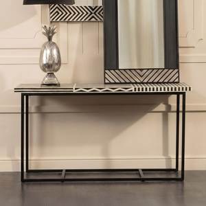 Classic Bone Inlay <b>Console</b> <b>Table</b> Handmade Wooden <b>Entry</b> Cabinet With Decorative Floral Inlay Finish - Product Image 1