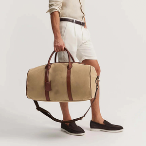 Sacs de voyage en cuir personnalisés en gros, qualité supérieure, prix bas, imperméables, multifonctions, sacs de voyage pour hommes - Product Image 2