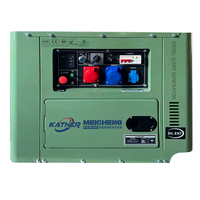 Groupes électrogènes diesel portables silencieux 5KVA 6KVA 8KVA 10KVA avec certification CE EPA, puissance 12/15KW, station d'alimentation électrique