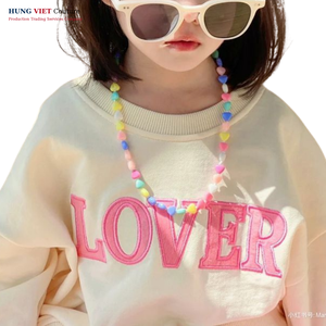 Hung Viet Couture personnalisé enfants décontracté tissé T-Shirt Logo étiquette écologique respirant coton Spandex tissu pour garçons filles - Product Image 1