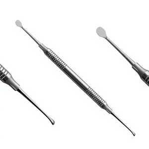 Premium Quality Bone Curette 2/4 Periosteal Elevator Manual Ergonomic Hollow Handle Dental Surgical Instrument German Stainless - Product Image 1