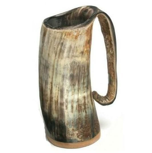 Mug à bière en corne de buffle, fait main, pour la maison et l'hôtel, accepte les logos personnalisés - Product Image 1