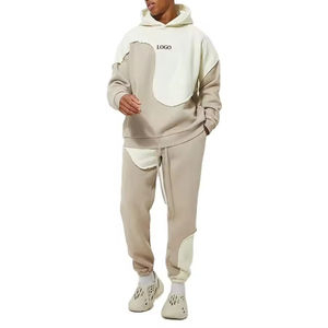 Nouveaux ensembles de survêtements décontractés pour hommes, élégants, à capuche, respirants, coupe classique, deux pièces, en vente - Product Image 1