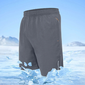Shorts décontractés et respirants pour hommes, taille mi-haute, en non-tissé, coupe confortable et ajustée, motif uni, idéal pour la gym et les loisirs – Nouveauté tendance - Product Image 6