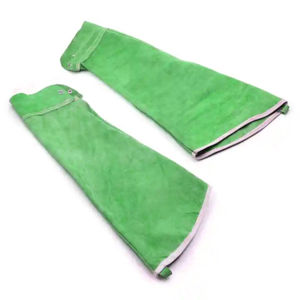 Mangas de Trabajo de Cuero Resistentes al Agua y al Fuego, Diseñadas a Medida, para Protección de Brazos en Soldadura - Product Image 4