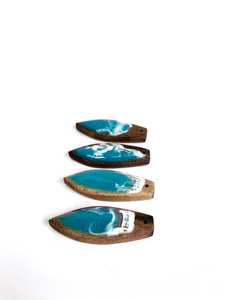 Collier pendentif pendule en bois et résine, bijou fait main pour usage spirituel - Product Image 5