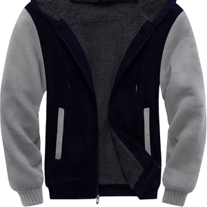 Sweat-shirts à capuche en polaire personnalisés avec impression graphique pour hommes - Product Image 1