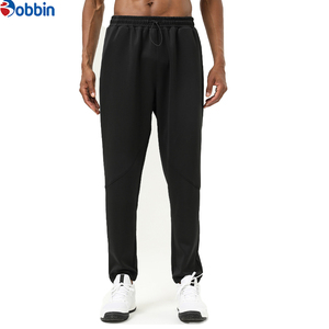 Pantalones Deportivos de Lona de Marca Moderna, Pantalones de Entrenamiento con Cordón, Bolsillos Laterales, Color Sólido, Pantalones de Fitness para Hombre, Pantalones de Gimnasio - Product Image 1
