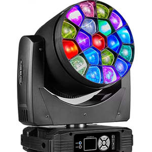 Envío Inmediato: Luz Móvil LED Industrial DIY con Cabezal Spot, OBM 19x40w, Sonido Envolvente Activo, 3 Años de Garantía, para Discoteca, Fiesta, DJ, Escenario, Swift - Product Image 1