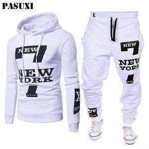 ชุดวอร์มลำลองผู้ชายขายดีที่สุดจากผู้ค้าส่ง เสื้อฮู้ดแขนยาว มีเชือกผูก ระบายอากาศได้ดี ผ้าฝ้ายแท้ 100% สำหรับฤดูหนาว - Product Image 1