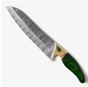 Cuchillo de Chef Damasco OEM Personalizado, Acero Inoxidable con Alto Contenido de Carbono, Hoja Profesional con Borde Serrado y Punta Caída, Garantía de 3 Años, Ergonómico - Product Image 1