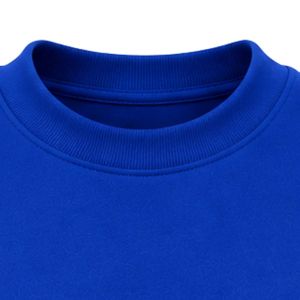 เสื้อสเวตเชิ้ตคอกลมสีน้ำเงินรอยัลพร้อมลายกราฟิกโลโก้ เสื้อพูลโอเวอร์ผ้าฟลีซลำลองสำหรับผู้ชายผู้หญิง สตรีทแวร์ กีฬา และใส่ได้ทุกวัน - Product Image 6