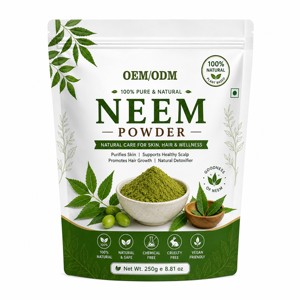 Poudre de Neem 100% Pure et Naturelle, Marque Blanche, 250g, Poudre de Feuilles de Neem Finement Broyée pour Soins Capillaires, Soins du Cuir Chevelu et Soins de la Peau - Product Image 1
