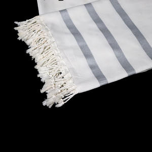 Toalla Fouta con Nuevo y Atractivo Diseño de Rayas, Ecológica, Tipo Hammam, 100% OEM, Toalla de Playa, Fabricada en India - Product Image 5