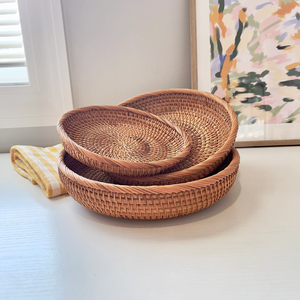 Natural Rattan Storage <b>Baskets</b> Rectangle With Handles For Clothings Neatening Simple Style Refined Natural Rattan <b>Breads</b> <b>Baskets</b> - Product Image 6