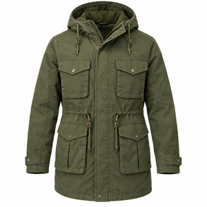 Chaqueta Parka Reversible para Hombre, Impermeable, Abrigo de Invierno con Capucha, Relleno Grueso de Algodón, Diseño de Tallas Grandes, Venta al Por Mayor - Product Image 2