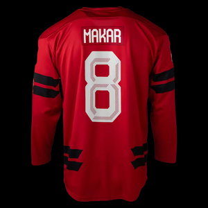Maillot de hockey sur glace personnalisé, impression numérique, anti-bactérien, manches courtes, pull-over, uniforme d'équipe, service OEM, 100% polyester, motif Argyle - Product Image 3