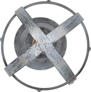 Rustic Metal Wood Freestanding <b>Hat</b> Rack <b>Stand</b> Multi-Purpose Cap Wig Accessory Organizer Display in Rustic Gray - Product Image 4