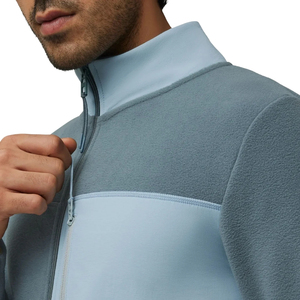 Veste polaire zippée pour homme, personnalisable, légère, chaude, pour entraînement en extérieur, sport, course à pied, randonnée, fitness, athlétisme - Product Image 4