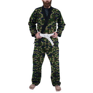 Uniforme de Jiu-Jitsu personnalisé, style martial arts, extensible, léger, respirant, dernier design, durable, en coton. - Product Image 1