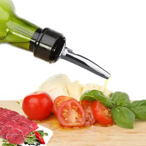 Venta al por mayor: Vertedor y tapón de vino de acero inoxidable negro ecológico con boquilla de flujo rápido para aceite de oliva, vinagre, vino y licores en la cocina - Product Image 5