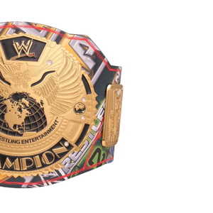 Ceinture de champion du monde WWE personnalisable, ceinture sportive de haute qualité or et rouge, ceinture de titre personnalisée, édition de collection - Product Image 4