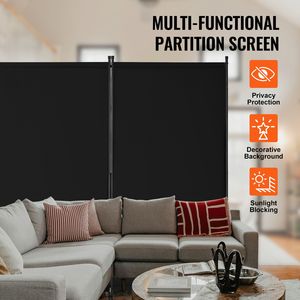 Divisorio Pieghevole a 4 Pannelli - Schermo Portatile per Privacy dal Design Semplice, Separatore Autoportante per Ambienti - Product Image 2
