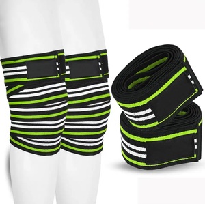 GAF Gym Adjustable Sports <b>Knee</b> Brace Elastic Support <b>Knee</b> Strap <b>Wraps</b> Weightlifting <b>Knee</b> <b>Wrap</b> Natural Rubber PVC Hook Loop - Product Image 4
