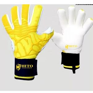 Guantes de Portero de Fútbol de Nivel Profesional, Palma Delantera de Látex Alemán de 4 mm, Dorso de Silicona con Inyección de Silicona, Correa Integrada - Product Image 1