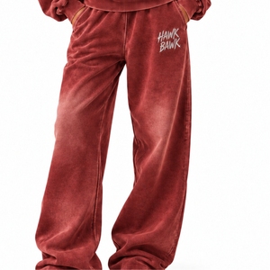 Ensemble de survêtement athlétique pour femme, vêtements de sport personnalisés, coupe décontractée, pantalon de jogging avec poches latérales, coupe ample, imprimé lettres, survêtement décontracté - Product Image 5
